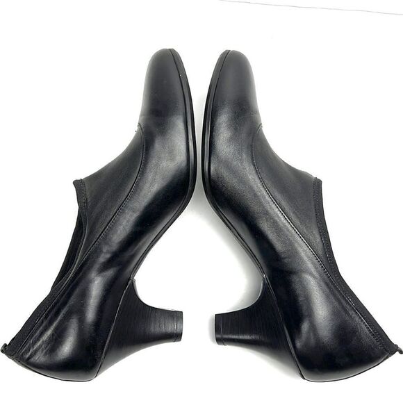 BEAUTIFIIL Israel Black Leather Pump - Picture 4 of 12